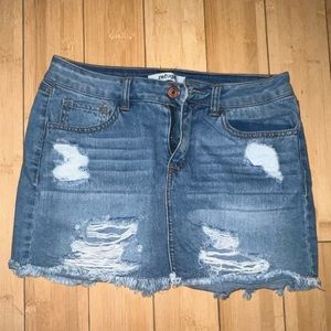 Refuge denim skirt